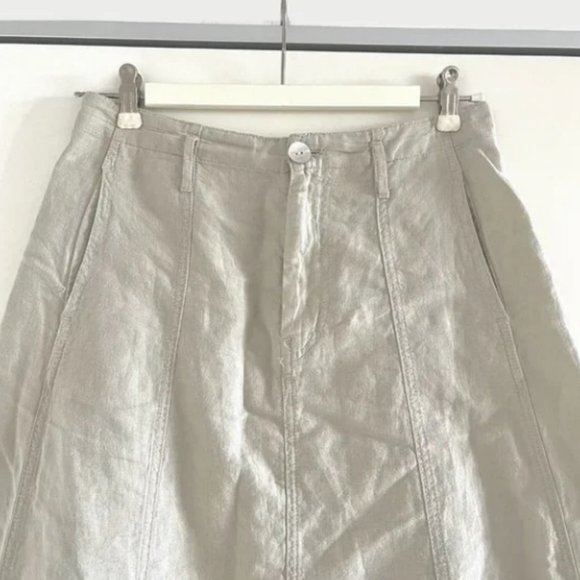 Zara Linen Blend Cape Skirt - M - Picture 3 of 3